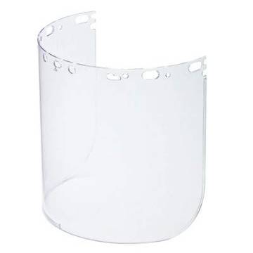 Écran facial, transparent, polycarbonate, 8-1/2 pouce ht, 15 pouce ht