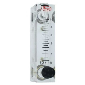 Rotamètre Dwyer 0.6-5 lpm, vanne de cuivre