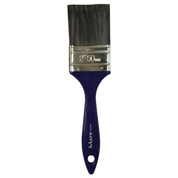Paint Brush Straight, 8.25 In Lg, 2 In Brush, Polyester Brush, Plastic Handle