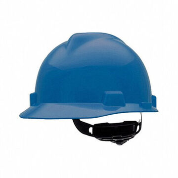 Casque dur, s'ajuste au chapeau 6-1/2 à 8 po, bleu, polyéthylène, Fas-Trac® III, E
