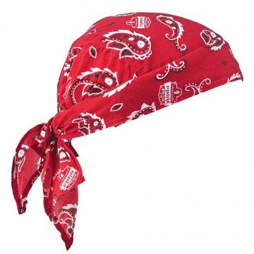 Evaporative Cooling Bandana Triangle Hat, Acrylic Polymer Cotton, Red Western