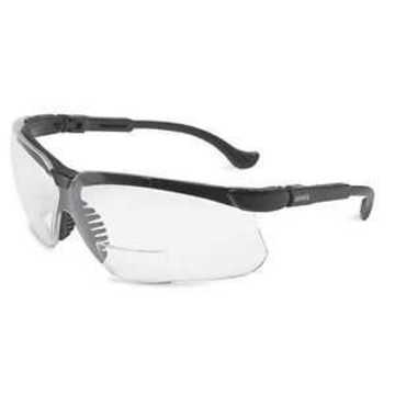 Safety Glasses Bi-focal, Medium, Uvextreme Anti-fog, Clear, Wraparound, Black