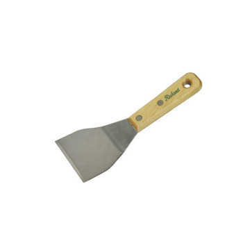 Chisel Scraper Bent, 3 In Blade, 5 In Handle, Stiff, Threaded Grip, Hardwood Birch, High Carbon Steel Blade