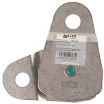 Pulley Block Assembly, 400 lb Capacity, Silver, 2.5 in Dia