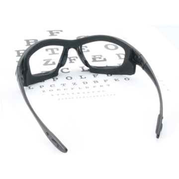 Bi-Focal Safety Glasses, Medium, Uvextreme Anti-Fog, Clear, Wraparound, Black