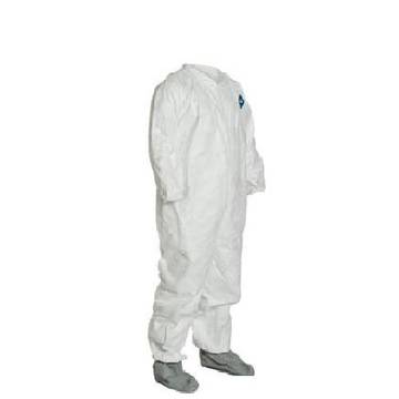 Chemical Resistant Protective Coverall, X-Large, White, Tyvek® 400 Fabric