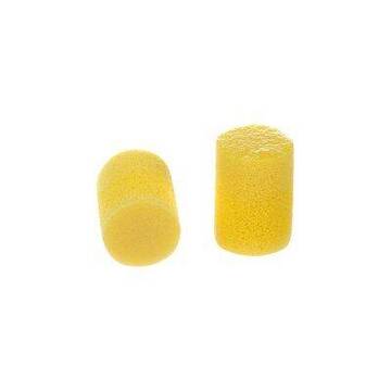 Ear Plug Roll Down Uncorded Disposable, Medium, Foam, Yellow