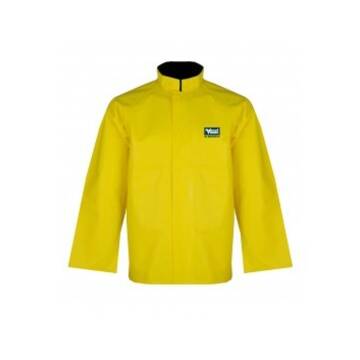 Jacket, Men's, XL, Yellow, Polyester, PVC, 47 in Chest