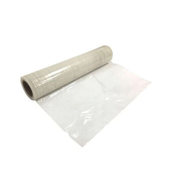 Carpet Cover Self Adhesive, 24 In X 200 Ft X 3 Mil, Polyethylene, Water Clear