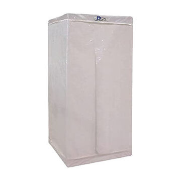 Shower Enclosure Disposable, 37 In X 37 In X 77 In X 6 Mil, Polyethylene, White