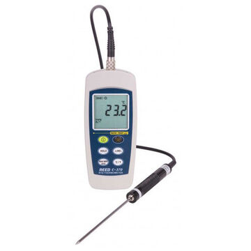 RTD Thermometer, Backlit LCD Display, -148 to 572 deg F