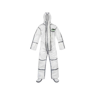 Protective Coverall, 2X-Large, White, Polymer