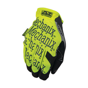 General Purpose Work Gloves, Black/yellow, Synthetic Leather