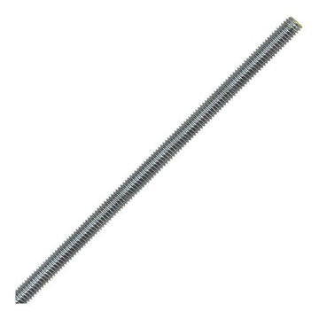 Threaded Rod, 36 in lg, 3/8 in-16 UNC, 18.8 Stainless Steel