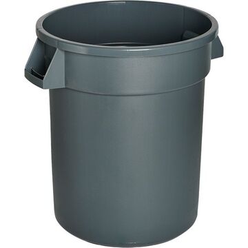 Waste Container Round 44gal/166l Grey, Polyethylene
