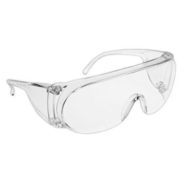 Safety Glasses Frameless, Regular, Polycarbonate, Clear