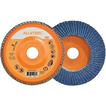 4-1/2inx7/8 Gr 80 Allsteel Flap Disc