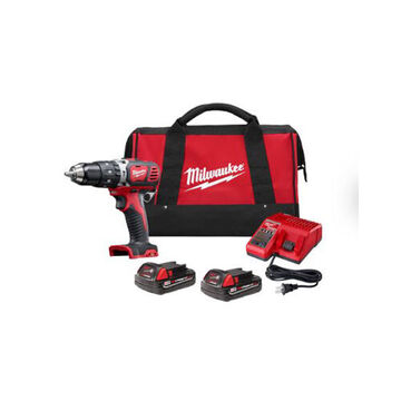 Compact Hammer Drill/Driver Kit, Red, Metal, 18 V, 1800 rpm, 3.1 x 7.8 x 7.6 in 