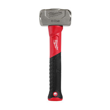 Drilling Hammer, Fiberglass Handle, 11 in oal, 2 in Round Face, 2 in wd, 11 in lg, Forged Steel Head
