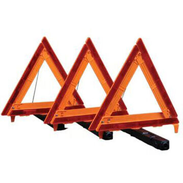 Triangle Warning Sign, 16-1/2 in ht, Plastic