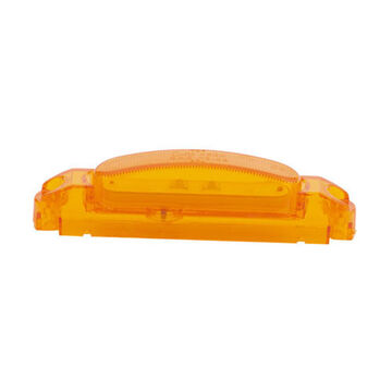 Clearance Rectangular Thin-line Marker Light, Amber, LED, Surface Mount, Polycarbonate, 0.07 A