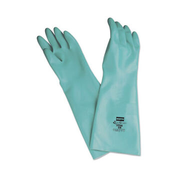 Gloves, 25 Mil Thk, Green, Nitrile