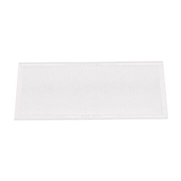 Lightweight Rectangular Safety Plate, 2 in wd, 4-1/4 in lg, Clear, Polycarbonate