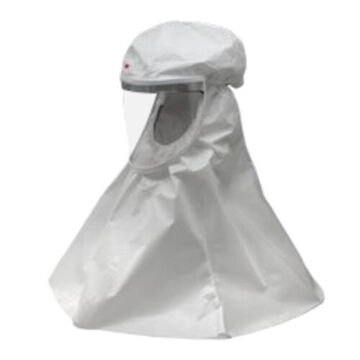 Hood Replacement Economy, Medium/large, Integrated Suspension, Polypropylene Coated Non-woven Polypropylene, White