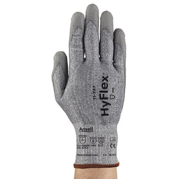 Medium-duty Gloves, Polyurethane Palm, Gray, Left And Right Hand