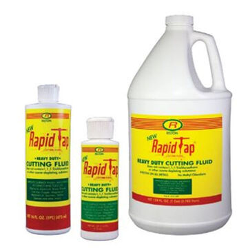 Cutting Fluid Relton Rapid Tap, 16 Oz Container, Bottle, Light Amber