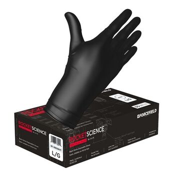 Heavy Duty Disposable Gloves, Black, Nitrile