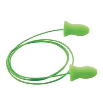 Ear Plug Disposable, Green, Polyurethane
