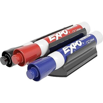 Low-Odor Dry Erase Marker, Red, Blue, Black, Chisel