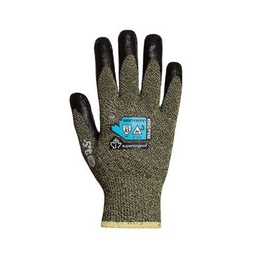 Winter Lined Gloves, Neoprene Palm, Green, Steady Grip, Kevlar®