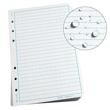 Paper Loose Leaf Universal, 7 In Lg, 4.625 In Wd, 100 Sheets