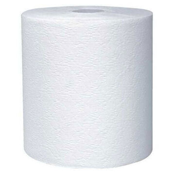 Hardwound Roll Towel, 11 x 11 in, Paper, White, 8 in wd