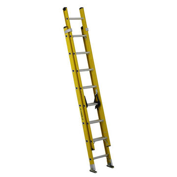 Extra Heavy Duty Extension Ladder, 16 ft lg, Type IA, 300 lb, Fiberglass