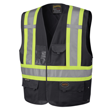 Csa Z96-09 Safety Vest Black L/xl