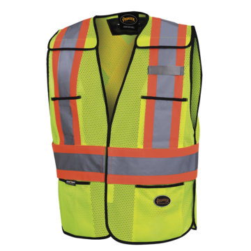 Safety Vest High Visibility, Universal, Yellow/green, Polyester Mesh, Class 2