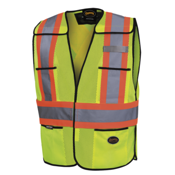 High Visibility Safety Vest, Universal, Yellow/Green, Polyester Mesh, Class 2