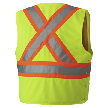 Gilet de sécurité haute visibilité, jaune/vert, classe 2