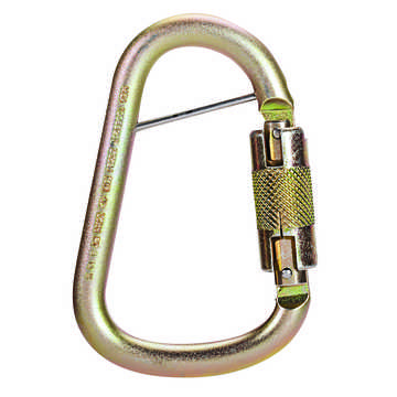 Gate Opening Carabiner, 1 in Size, 3.228 in wd, 1 in Gate Clearance, Steel