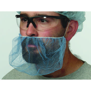 Reusable Beard Cover, One Size, Polypropylene, White, 18 in