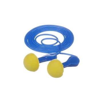 Bouchons d’oreilles Pod Plugs Express E-A-R(MC) 3M(MC), 311-1114, jaunes/bleus, avec cordon