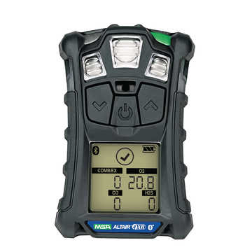 Multi Gas Detector, 0 to 100%, 0 to 30% Vol, 0 to 200 ppm, 0 to 1999 ppm, Rechargeable Li-polymer, Rubberized over-mold