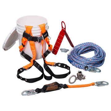 Roofer's Kit, Universal Size, 5/8 in x 50 ft, Orange