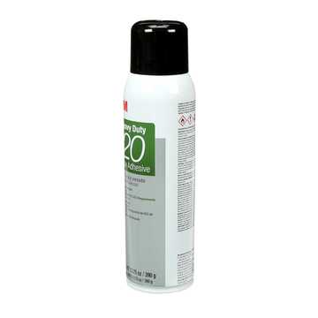 Spray Adhesive, 20 oz, Aerosol Can, Clear, Liquid