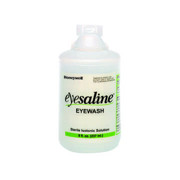 Solution saline pour lavage oculaire, 8 oz, bouteille en polyéthylène