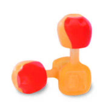 Ear Plug, 28 dB, Pod, Orange, Medium