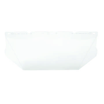 General Purpose Mesh Visor, Clear, Polycarbonate, 8 in ht, 17 in ht